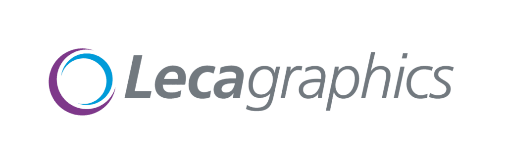 Logo de Leca Graphics, division d'étuis premium du Groupe Lantero