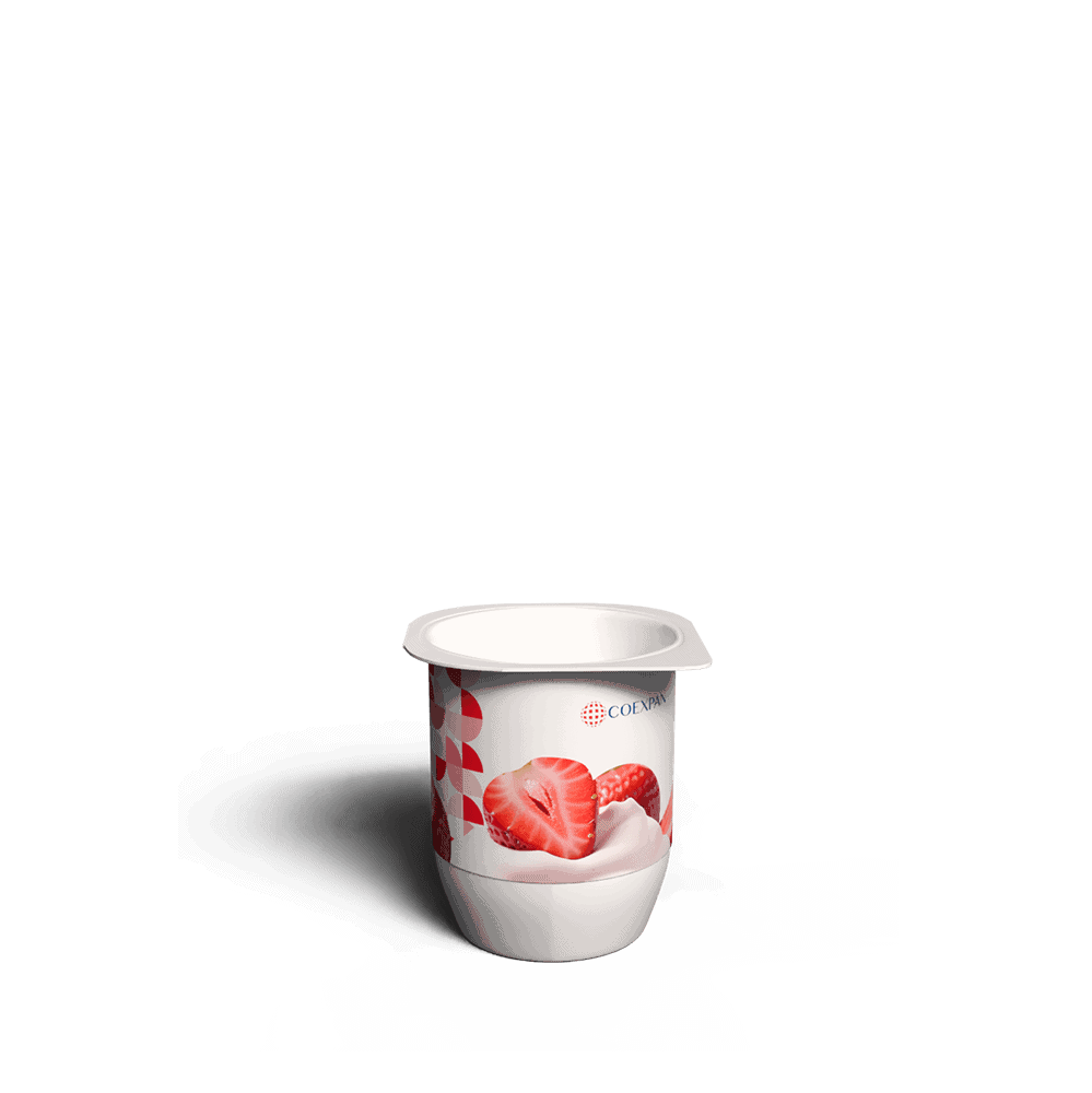 Vaso termoformado para yogur de frutas COEXPAN