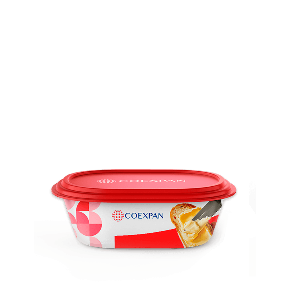 Tarrina termoformada para producto lácteo untable COEXPAN
