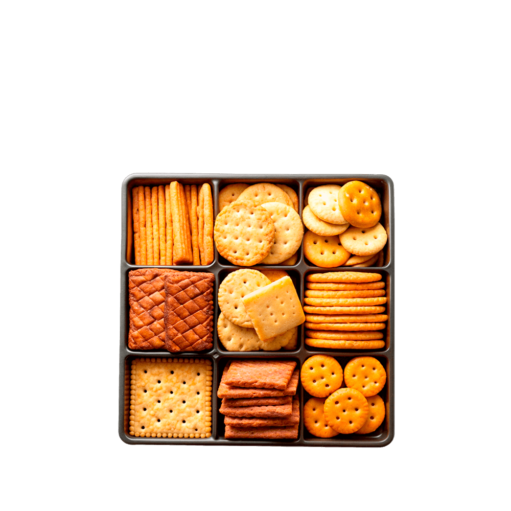 Bandeja termoformada para snacks y galletas COEXPAN