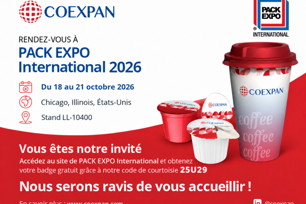 Coexpan à PACK EXPO International Chicago 2026, stand LL-10400